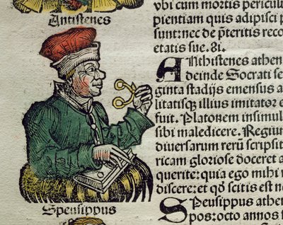 Text concerning the use of glasses by German School